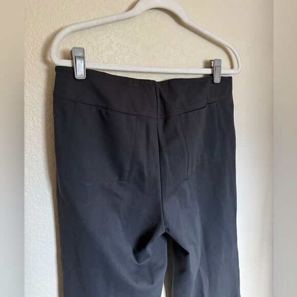 Eileen Fisher Straight Leg Pants Sz Medium Dark Grey Double Button Business - Picture 5 of 8